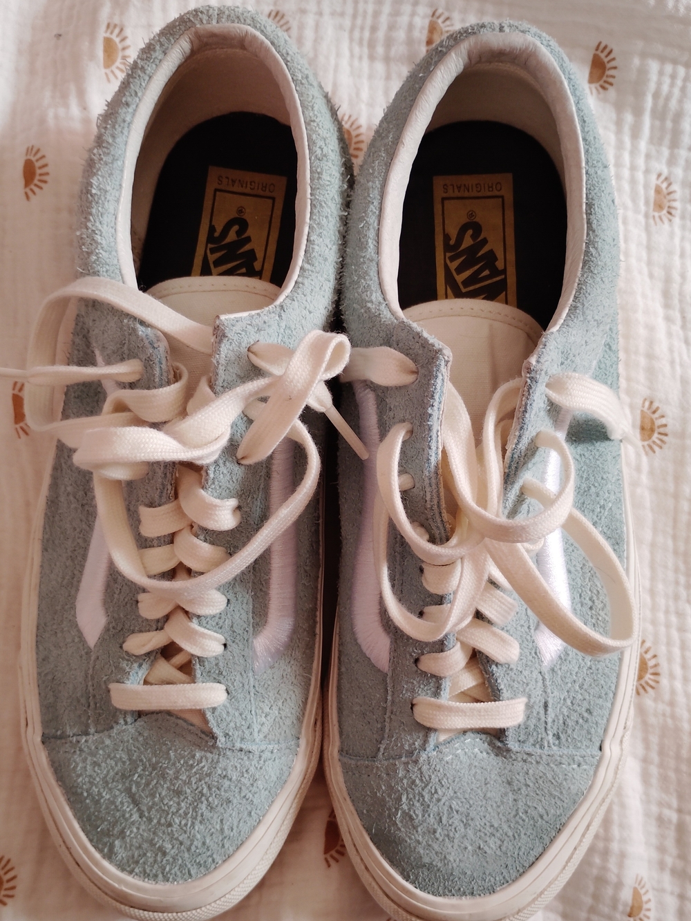 Vans Women's Terry Old Skool Sneakers in Light Blue